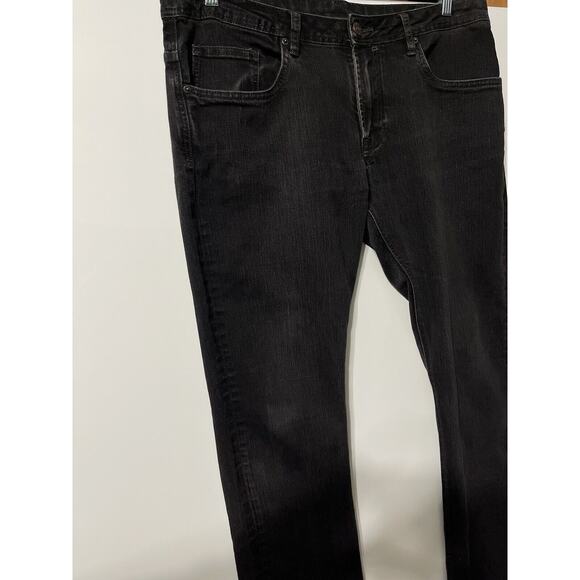 Buffalo David Bitton MAX X Strech Black Jeans Slim Fit Casual Goth Mens 36x32 - Picture 1 of 11